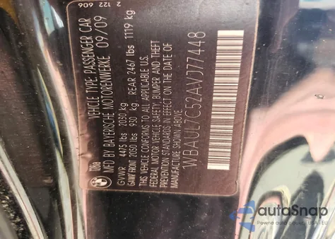 2010 BMW 128I from USA, damaged, VIN WBAUL7C52AVJ77448